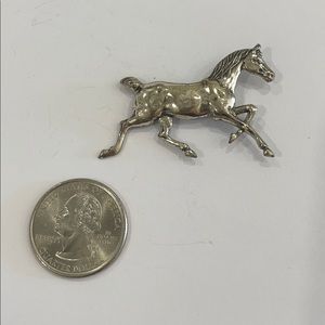Sterling Silver Horse Brooch